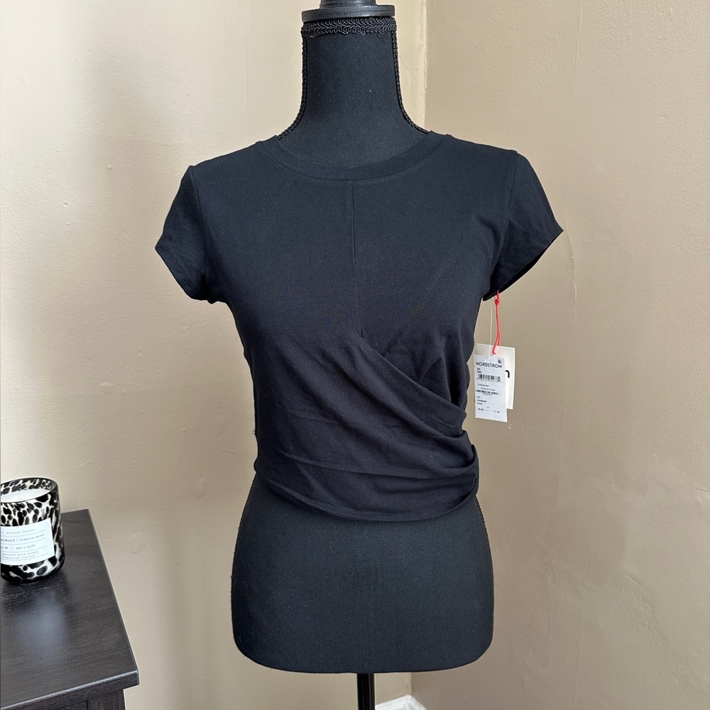 Faux wrap crop top